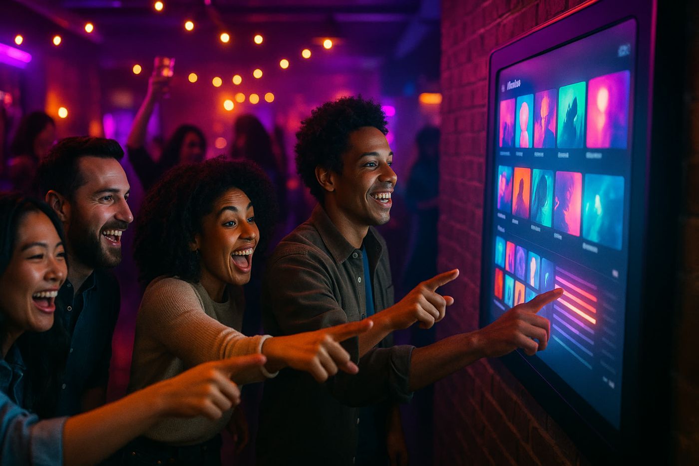 JukeFlow kiosk in a venue